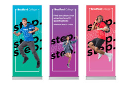 Bradford College banners