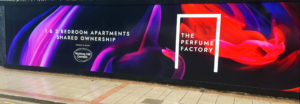 The Perfume Factory hoarding